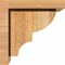 Ekena Millwork Ridgewood Rough Sawn Corbel w/Backplate, Western Red Cedar, 8"W x 8"D x 8"H COR08X08X08RID01RWR - alternate 2